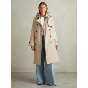 REISS Azura Petite Hooded Insert Trench Coat